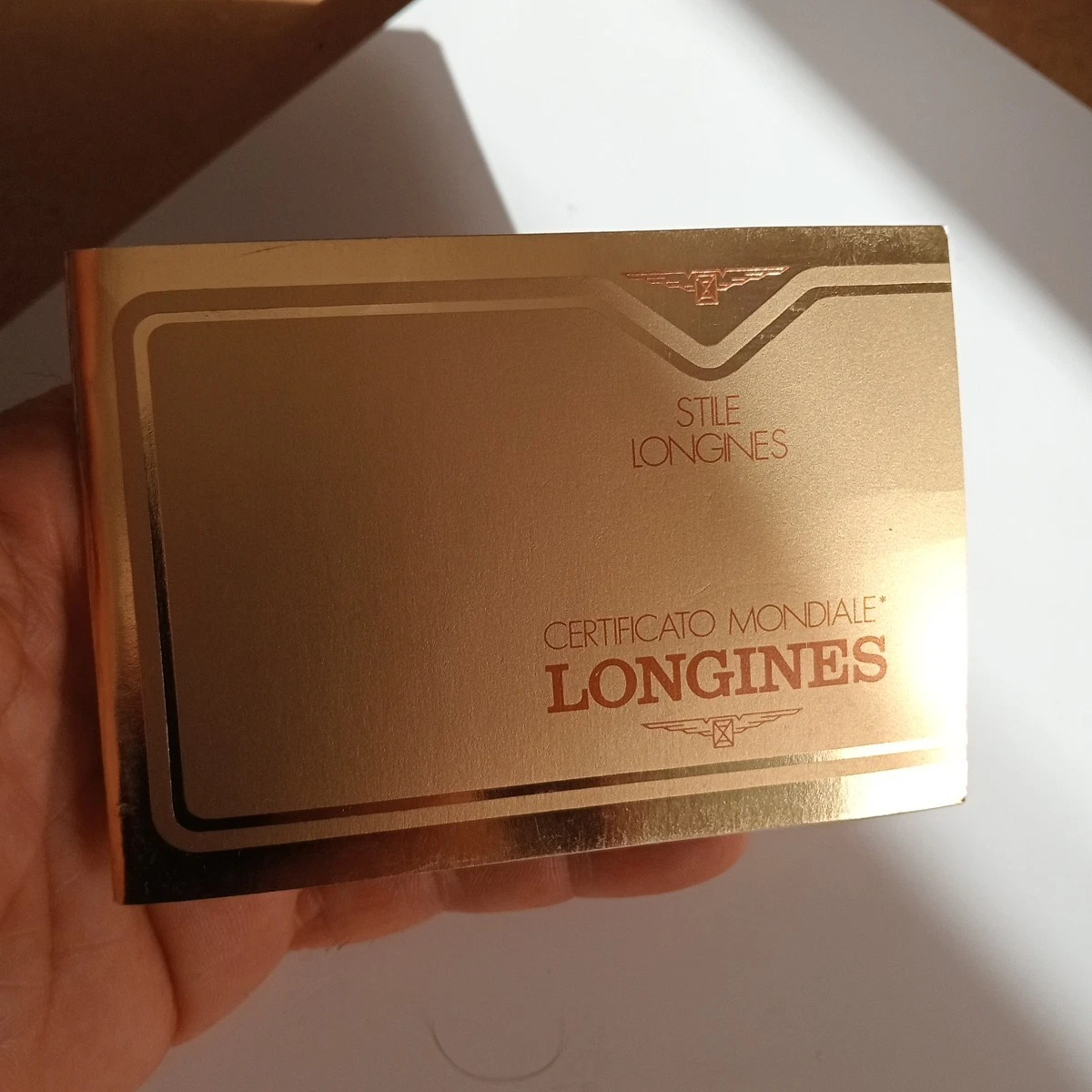 Longines, libreto de garantía - folleto de garantía antiguo - nunca usado vintage 78