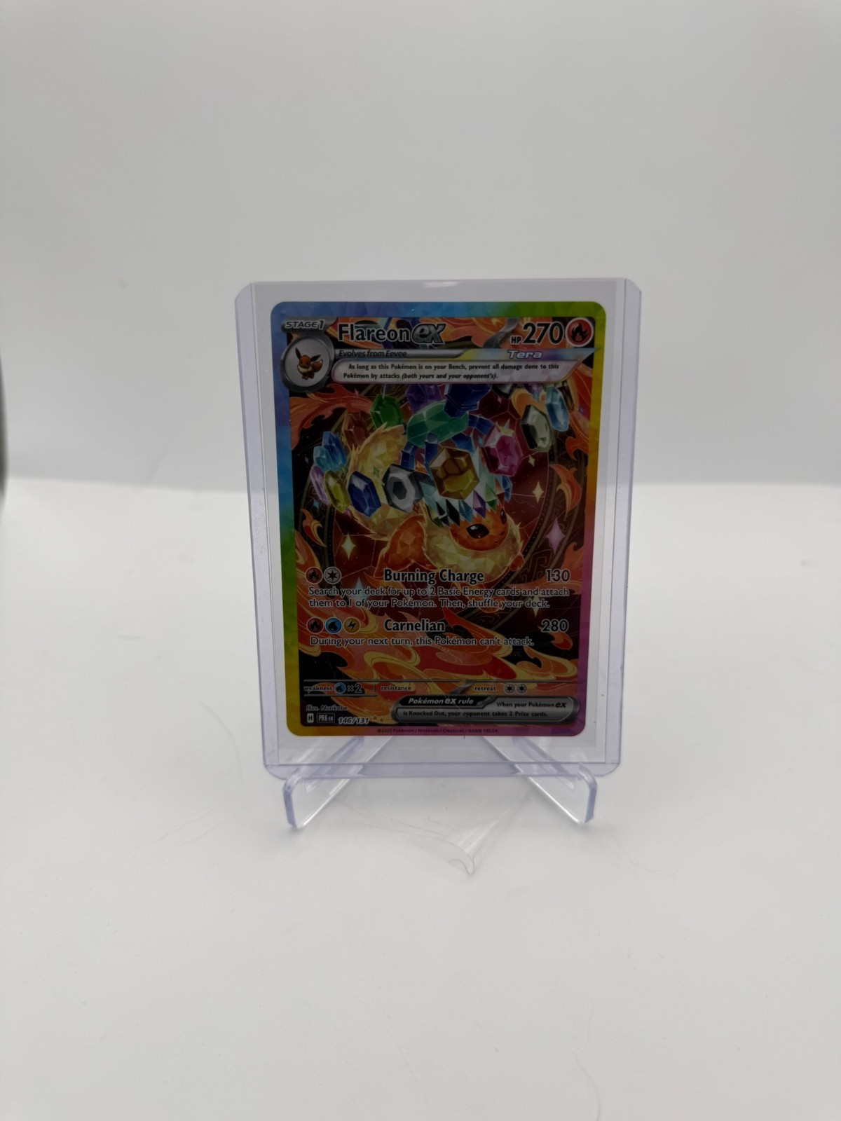 FLAREON EX 146/131 HOLO PRISMATIC EVOLUTIONS POKEMON NM