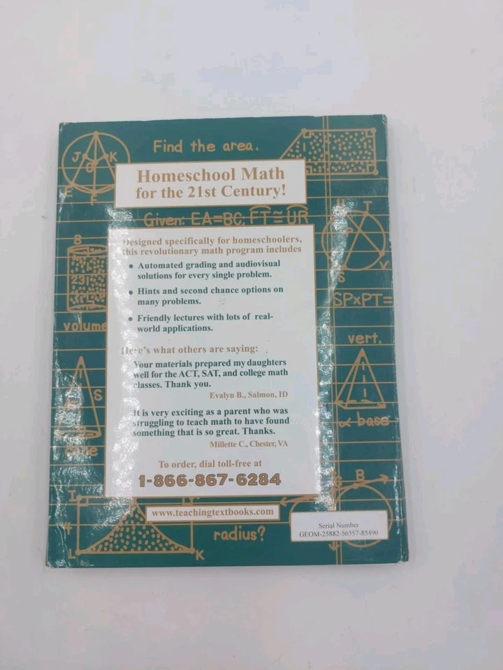 Teaching Textbooks Geometry 2.0 CDs with Automated Grading *Missing Disc #2* - Image 3 of 4