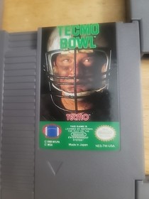 5 NES GAME LOT - Tmnt 2, Gyromite, Tecmo Bowl, Double Dribble, Ice Hockey 