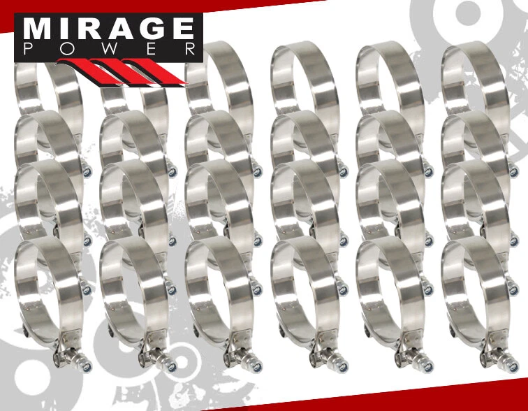 76Mm Beaded Flared End Aluminum Piping Kit + Silicone Coupler + T-Bolt Clamps - Изображение 4 из 4