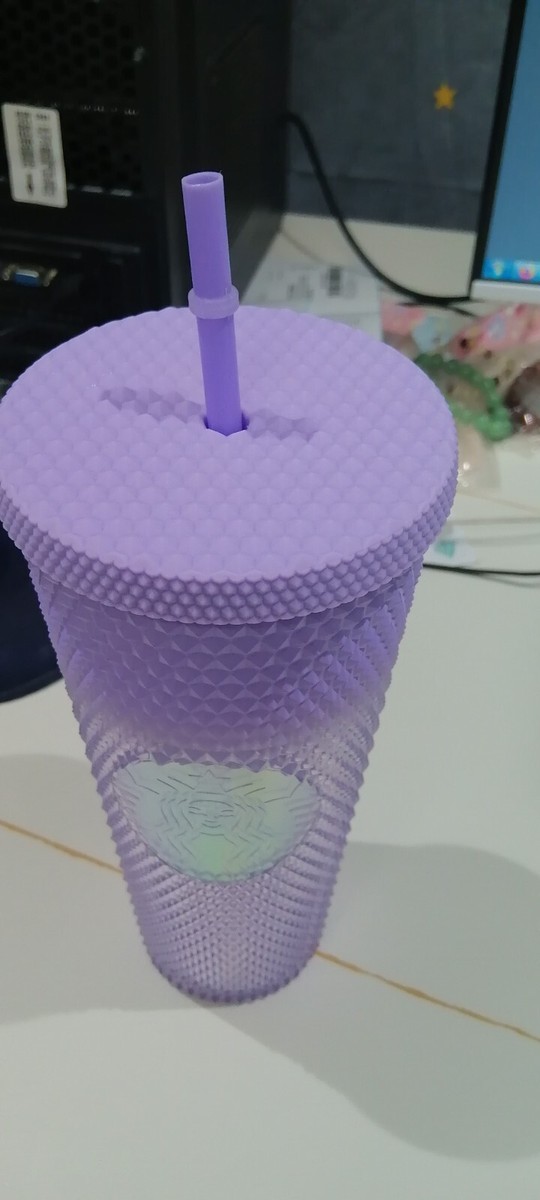 2024 Starbucks Gradient Purple 24oz Cold Drink Cup Diamond