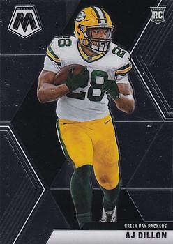 2020 Panini Mosaic AJ Dillon #226 Rookie Green Bay Packers