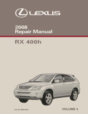 2008 Lexus RX 400h Shop Service Repair Manual Volume 4 Only