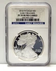 NGC PF 70 Ultra Cameo 2010-W American Silver Eagle S$1 Early Releases