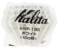 Kalita Wave Series KWF-155#22213 Coffee Filters White For 1-2 People 100 S