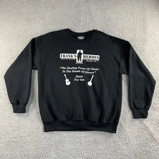 Gildan Dry Blend Sweatshirt Frank's Heroes Mens L Music for Vets Crew Neck NEW