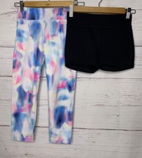Athleta Girl Lot of 2 Bottoms - Capri Leggings - Shorts - Sz 12 Large