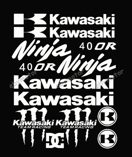 Motorcycle Emblem Decals for Ninja kawasaki 400R Bike Racing Reflective Stickers - Bild 5 von 8