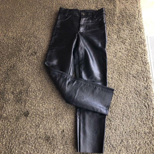 VANSON Leather Pants Men Size 30 Black 