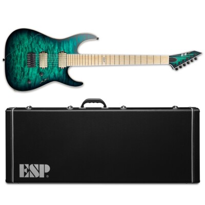 Esp E Ii M Ii Nt Black Turquoise Burst Electric Guitar Hard Case Mii Mij Ebay
