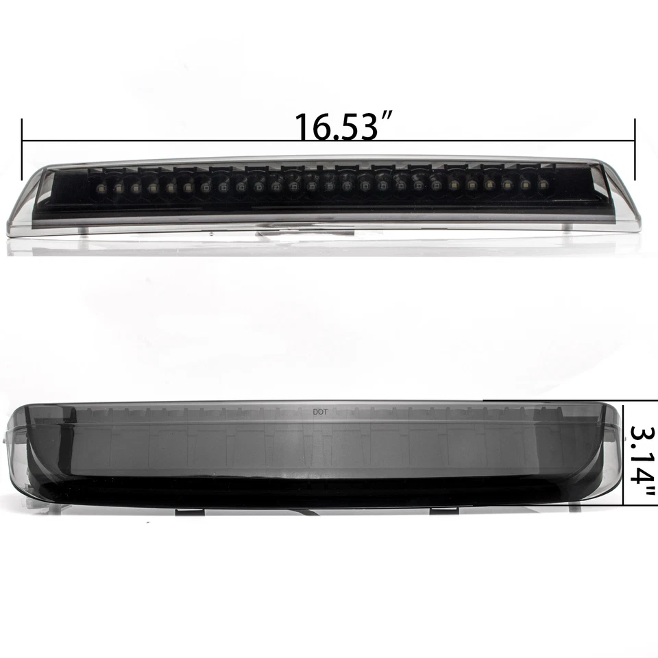 Дымчатый черный светодиодный задний тормозной грузовой фонарь 3-й для Nissan Frontier Titan - Изображение 4 из 4