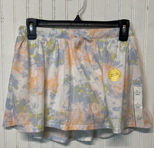 Cat  Jack Girls Size Large Multi-Color Tie Dye Skort Skirt Drawstring Closure
