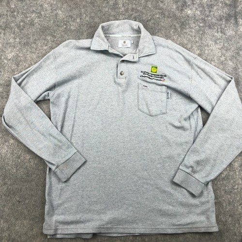 Tyndale Polo Shirt Mens XL Gray FR Fire 