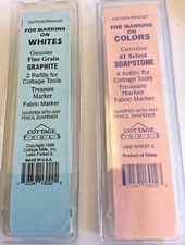 COTTAGE MILLS FINE GRAPHITE OR SOAPSTONE REFILLS FABRIC MARKER-YOUR CHOICE