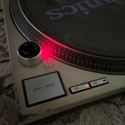 Technics SL-1200MK3D Black color Analog DJ Turntable with Cover AS