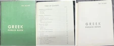 BOOK GREEK PHRASE BOOK