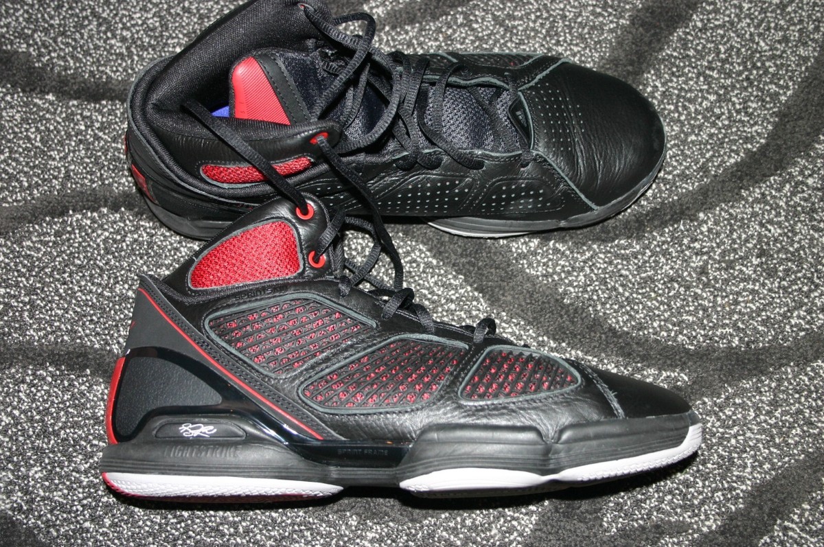 Adidas Adizero D Rose 1.5 Restomod Black Vivid Red Mens Size 15