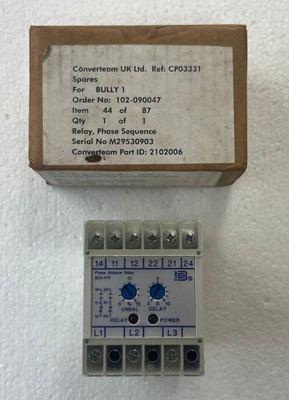 Basler Electric Be3-47n-3a4n2 Phase Balance Relay 5a 250v 50/60hz #New