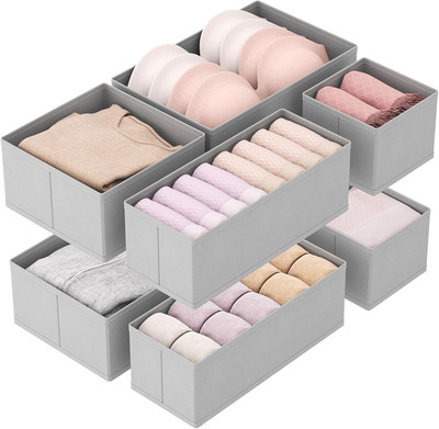 Lifewit 8 Er Set Schubladen Organizer, Schrank Kleiderschrank Organizer Wickelti