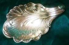 Rare Antique Sterling Art Nouveau Repousse Scallop Leaf Dish Gorham NO MONO