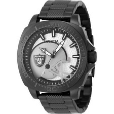 Invicta Men's Watch NFL Las Vegas Raiders Grey and Black Dial Bracelet 47869