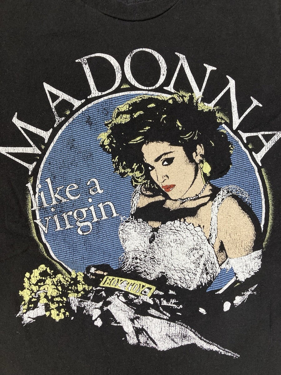 Madonna Like A Virgin The Virgin Tour 1985 Graphic T-shirt Madonna Like A Virgin The Virgin Tour 1985 Graphic T-shirt