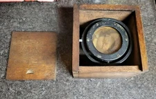 Rare Early ANTIQUE STAR BOSTON NAUTICAL 88121 COMPASS IN WOODEN DOVE TAIL BOX
