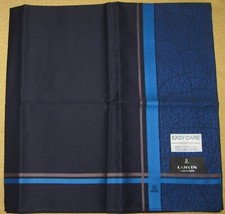 LANVIN Dark Blue Scarf Handkerchief 50cm /TETTIN 22