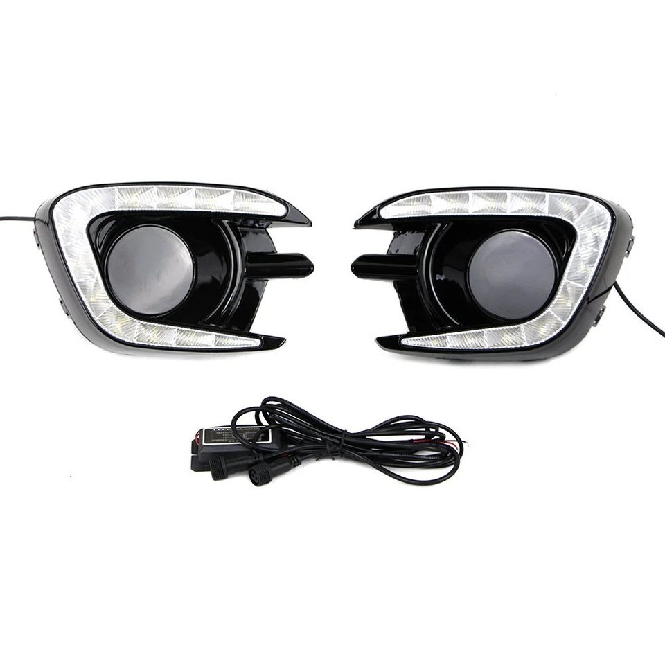PAR DRL PARA MITSUBISHI MONTERO PAJERO 2013 2014 2015 LED LUZ DE CIRCULAÇÃO DIURNA - Imagem 3 de 4