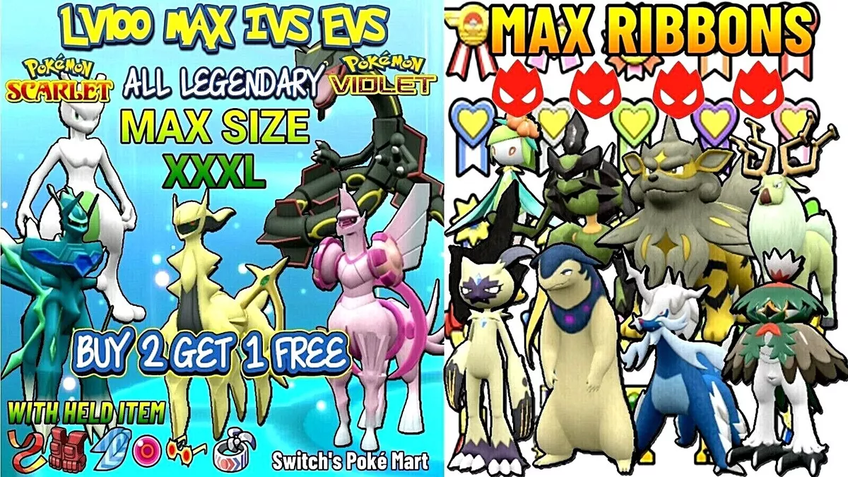 All 76 Shiny Legendary & Mythical Pokémon • Competitive • 6IVs • Level