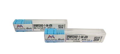 2x MOLDINO VHM Kugelfräser Vollradius EPDBPE2002-1-04-ATH Ø0,2 R0,1x1x0,4 H55390
