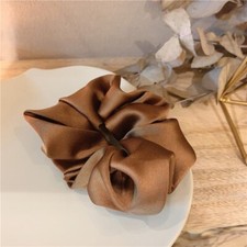 Soft Satin Silk Solid Color Hair Tie Elastic Scrunchie Ponytail Holder Hair Rope