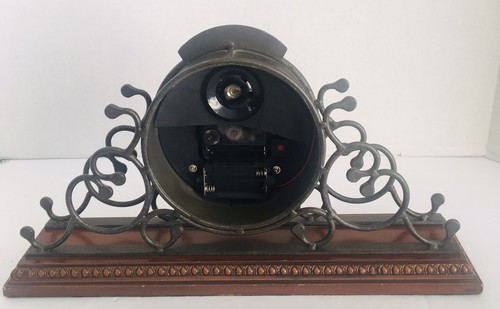Howard Miller Adelaide Westminster Chime Quartz Mantle Clock Wrought Iron & Wood - Picture 3 of 7