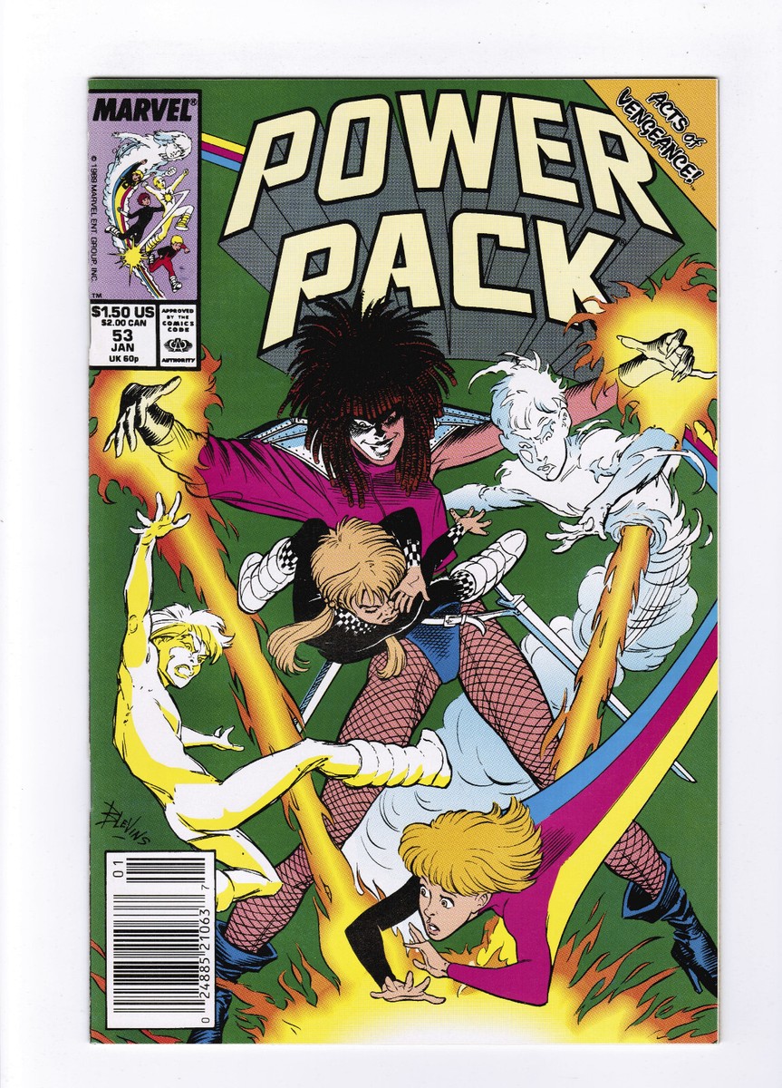 Power Pack #53B 1990 NM Newsstand Variant Marvel Comics | eBay