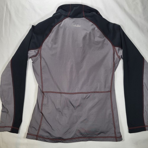 Cabela's XPG Women's Medium Extreme Performance Gear Black Gray 1/4 Zip Pullover - Picture 7 of 10