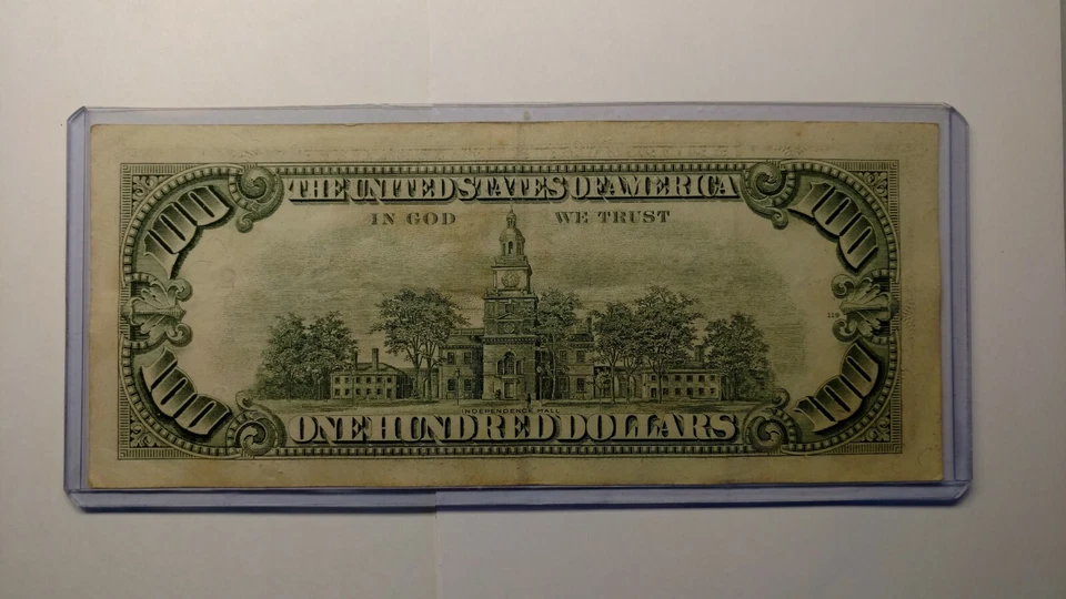 FR-2172-L $100.00 1988 Federal Reserve Note. B 2 New York Bank District. - Image 2 of 2