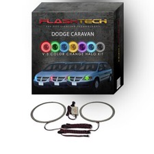 Rgb Multi Color Changing Led Halo Kit For 2001-2007 Dodge Caravan Headlights Rgb Multi Color Changing Led Halo Kit For 2001-2007 Dodge Caravan Headlights