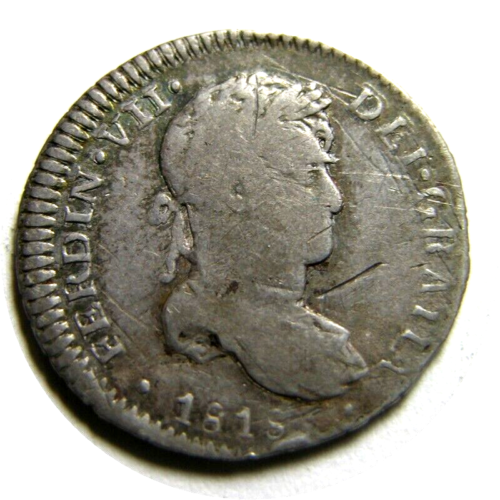 elf Peru Spanish 1 Real 1818 LIMAE JP Ferdinand VII