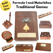 Racing and Motorbikes Traditional Wooden Games With Free Engraving
