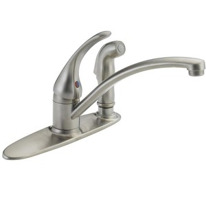 Delta Kitchen Faucet Single-Handle Standard Side Sprayer 3 ...