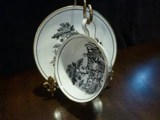 Royal Chelsea bone china Afternoon tea cup & saucer signed H. Fennell