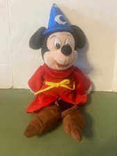 Disney Parks Mickey Mouse Wizard Fantasia Plush 13  Sorcerer Stuffed Animal Toy