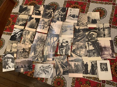 Lot of 33 black and white postcards ALBERT MONIER 1960's 1970's