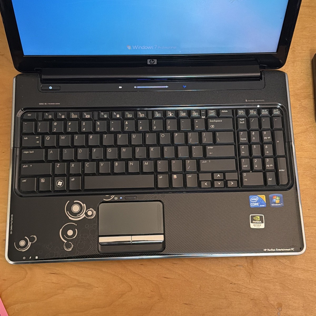 VINTAGE HP PAVILION 15” DV6 WINDOWS 7 PRO I7-Q720@1.6GHz 4GB
