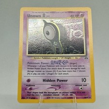 Unown [A] 14/75 Neo Discovery Holo Rare Symbol Pokemon Card NM Vintage WOTC 2001