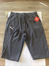 Men s Puma Fleece Joggers Gray Size Large
