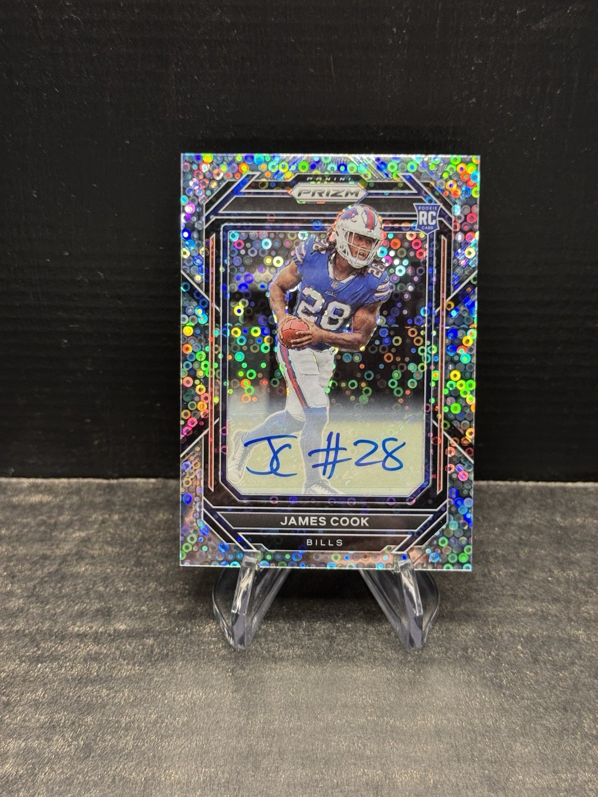 2022 Panini Prizm No Huddle Silver Disco Auto #319 James Cook - Rookie RC