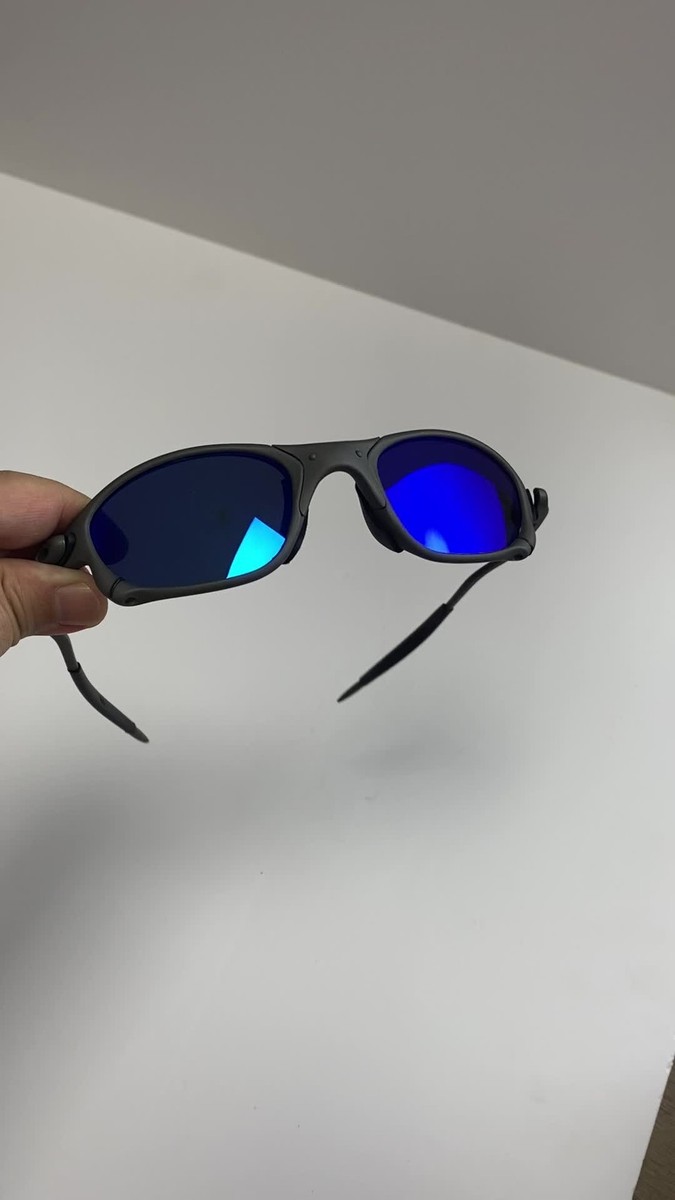 Oakley Juliet 2.0 X-Metal Polarized Sunglasses Blue Lenses/Matte