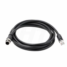 HangTon Ethernet Cable M12 D-Coded to RJ45 2m for Keyence IV2 Sick Sensor Pro...